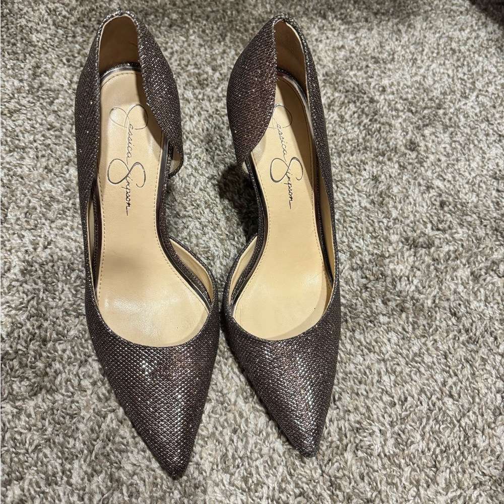 Jessica Simpson Glitter Heels